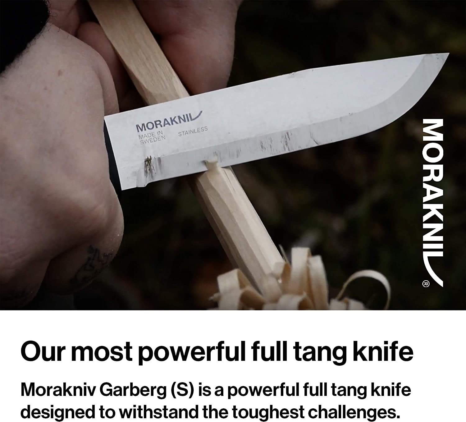 Morakniv Garberg Stainless Steel Full-Tang Fixed-Blade Survival Knife 4.3" w/ Sh