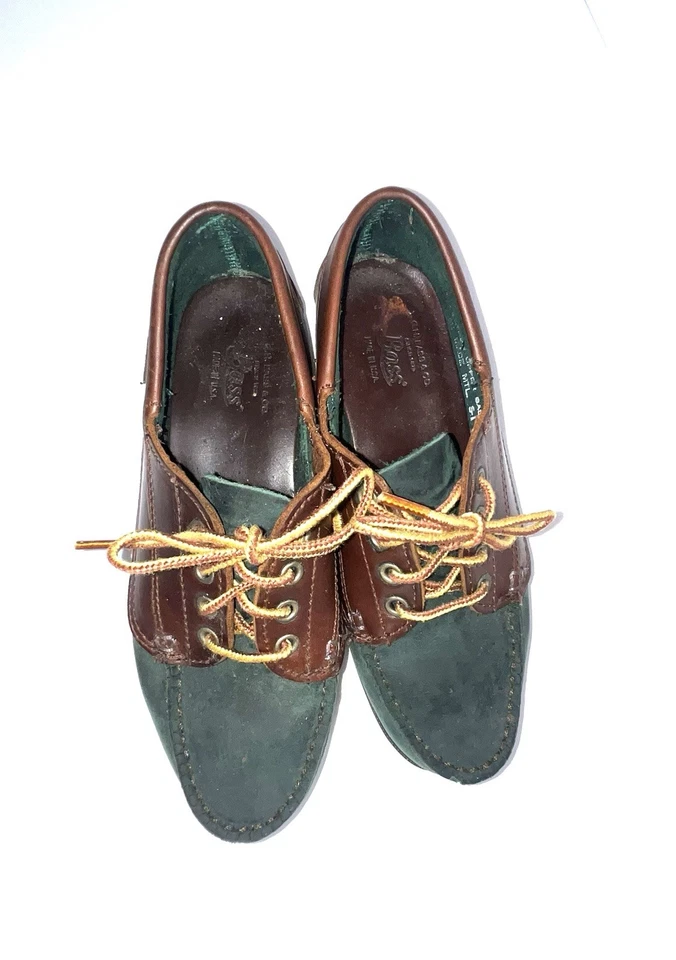 G.H. Zapatos para mujer Bass dos tonos verde/marrón talla 5 1/2 M Foto 3 de 4