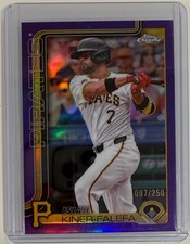 2025 Topps Chrome - Isiah Kiner-Falefa #42 Purple Refractor /250
