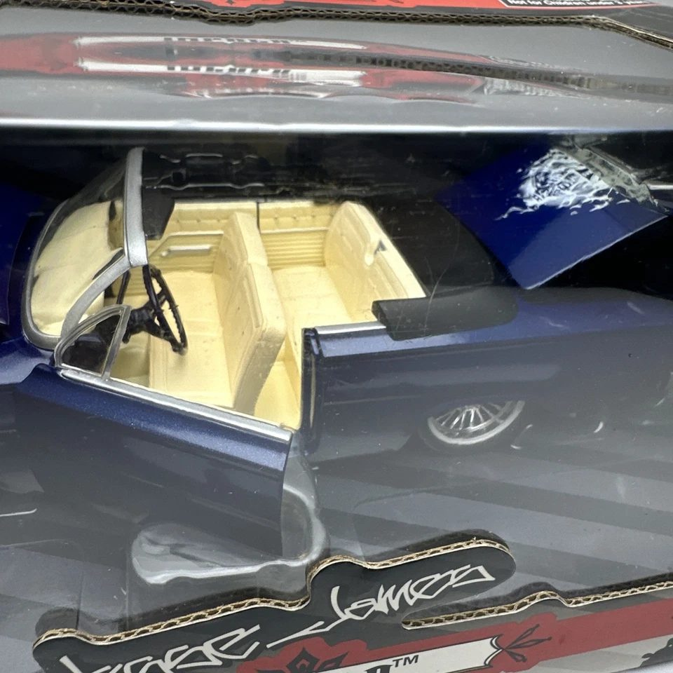 NEW Blue 2005 West Coast Choppers Jesse James Impala 1:24 Scale Diecast Car New - Image 4 of 4