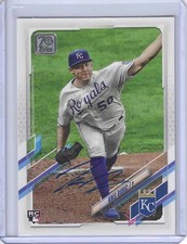 Kris Bubic Auto Signed 2021 Topps Baseball #238 Rookie Card w/COA LA Dodgers. rookie card picture