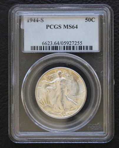 Photo of a 1944-S Walking Liberty Half Dollar from an eBay listing that sold on Jul 17, 2026
