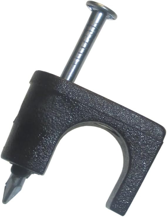 Gardner Bender PSB-1650T, Coax Staple 1/4in Black 25pcs