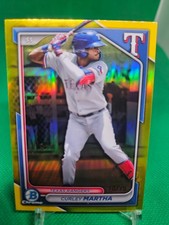 2024BOWMAN DRAFT-CHROME CURLEY MARTHA #BDC-165 YELLOW REFRACTOR /75 (RC)