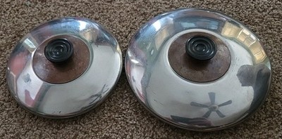 2 Copper Top Stainless Steel Lids DEJERE RIVIERA 6'' + 7'' FIT