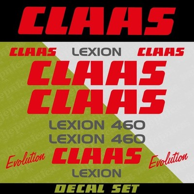 Replacement Decal Set fits Claas Lexion 460 Evolution Combine Harvester Kit