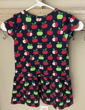 Gymboree Girls Candy Apple Red  Navy Blue Ponte Dress Size 6