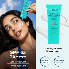 CC Oil Balance Cooling Sunscreen SPF 65 PA Gel Based Matte Finish 50ml