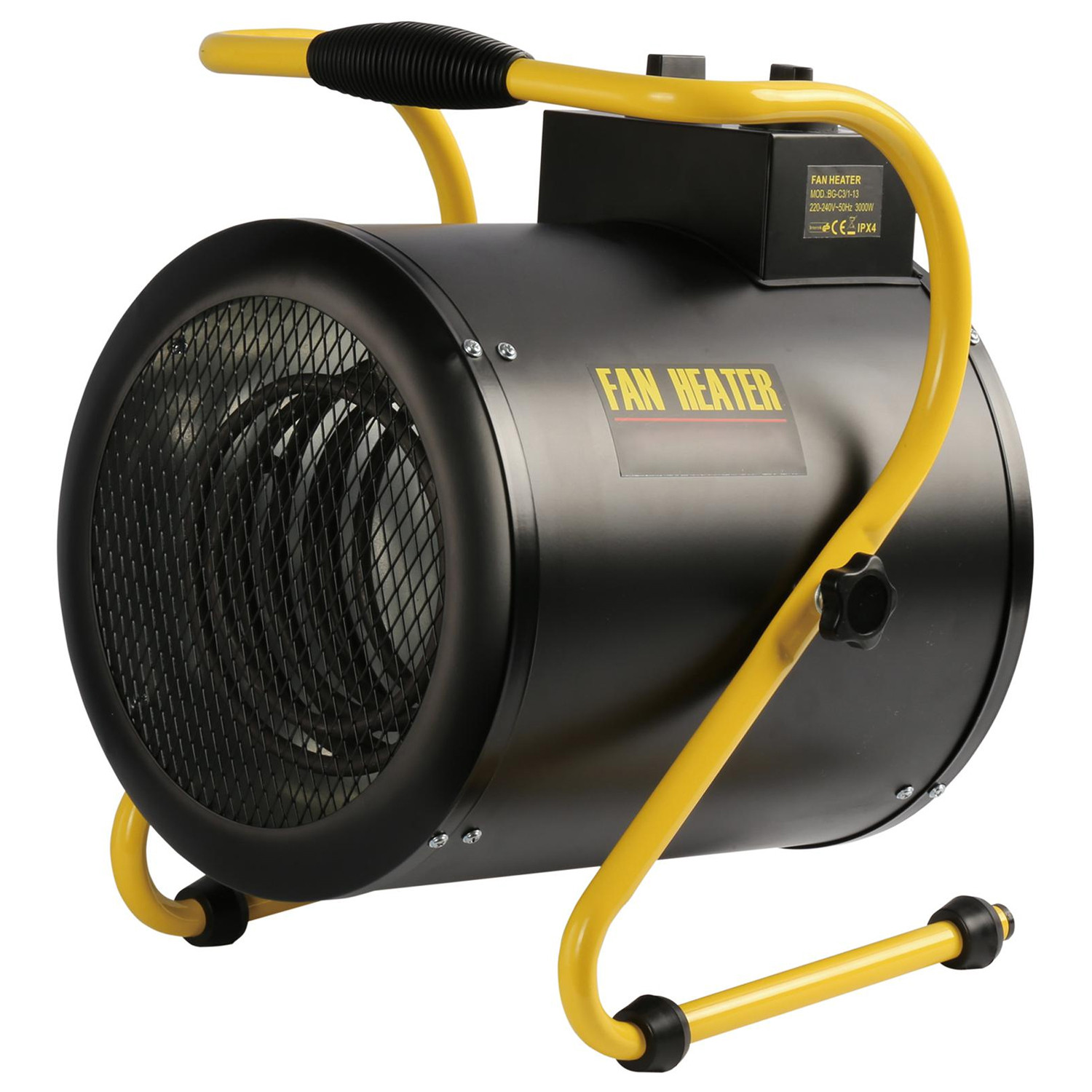 Pro Elec 3kW Industrial Fan Heater Electric Workshop Warehouse Garage