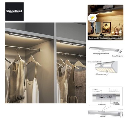 SIBI LED Light with Motion Sensor, USB Rechargeable Cabinet Light, Eyes...