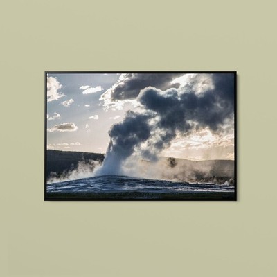 Collection - Sunset Eruption of Old Faithful, Yellowstone National Park - Print