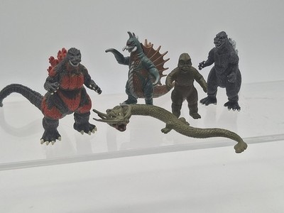 2002 Bandai Toho Godzilla Pack of Destruction 5 Mini Figures Lot
