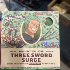 Dr. Squatch Limited Edition Bar Soap Zoro Three Sword Surge Medium Grit 5oz