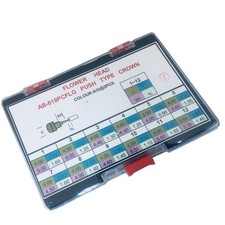 New Gold Flower Head Push Replacement Watch Crown Kit 3.5mm 4.0mm For Watchmaker