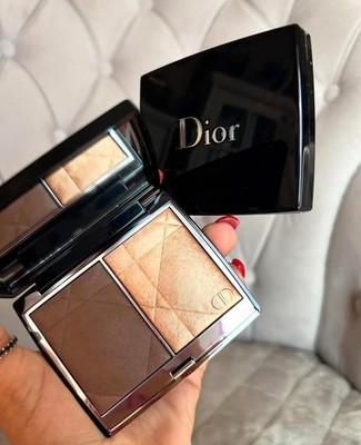 Dior Bronzer Highlighter Duo Pressed Powder Bronze Champagne Face Palette