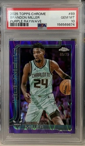 2025 Topps Brandon Miller Base (PSA 10)