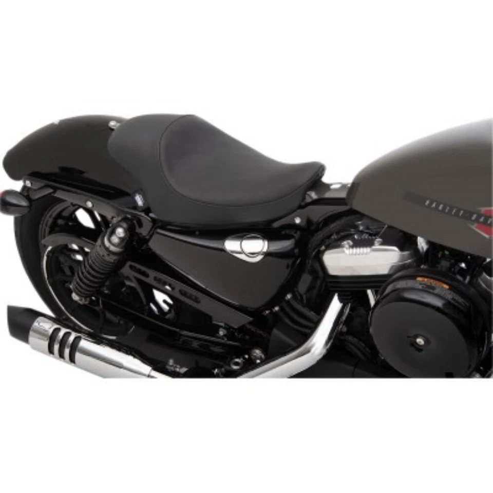 Asiento individual liso 3/4 Drag Specialties 0804-0743 para Harley Sportster 04-22 Foto 2 de 3