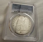 1841 $1 Dollar Silver Seated Liberty US Coin PCGS VF DETAILS Beautiful Coin