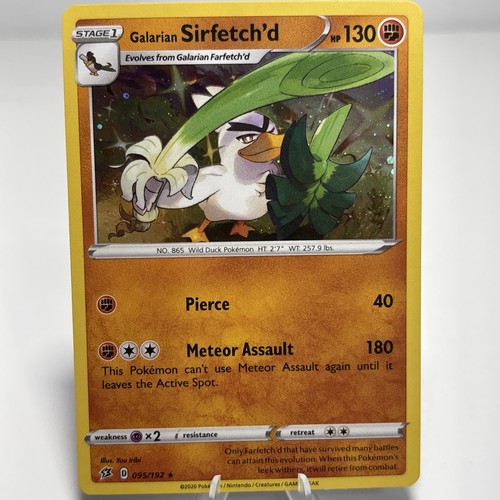 2020 Pokémon TCG SWSH Rebel Clash Promo 095/192 Galarian Sirfetch'd Cosmos Holo