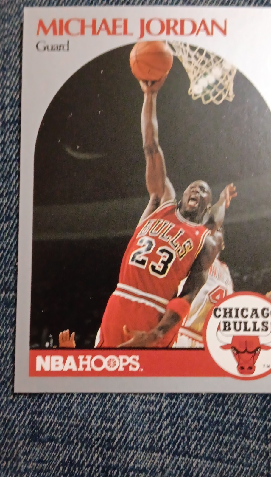 1990-91 NBA Hoops Michael Jordan #65 Chicago Bulls Base Set Basketball Card