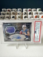 2018 Panini Obsidian Rookie Jersey Autographs Josh Allen #RJ-JA /100 PSA 10