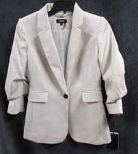 DKNY Sugar Rush Blazer Jacket White Black MSRP 139.00  Women's Size 2