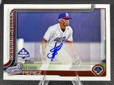 Jeral Perez 2025 Topps Pro Debut Auto Chicago White Sox, LA Dodgers