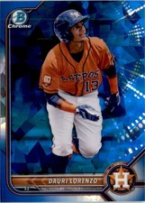Dauri Lorenzo 2022 Bowman Chrome Prospects Sapphire #BCP-217 Houston Astros
