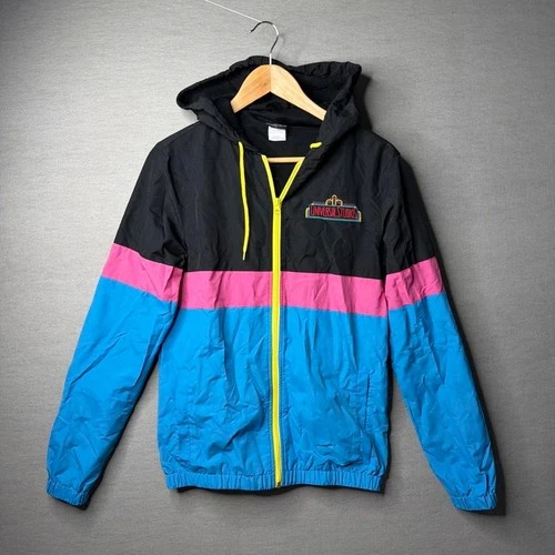 Universal Studios Windbreaker Jacket Colorblock Hooded XS - product listing photo
