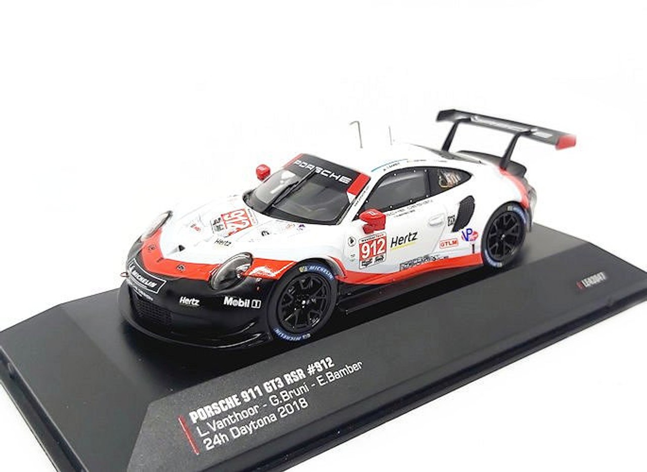 Porsche 911 RSR 912 miniature IXO Models voiture de course Daytona 2018