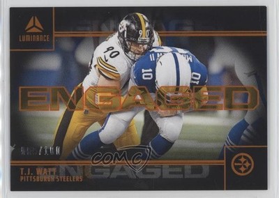2024 Panini Luminance Engaged Orange 65/100 TJ Watt #ENG-TWT 1js1