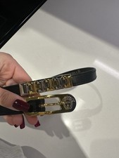 Vintage 90 s Gianni Versace Belt Silver Gold Size 70