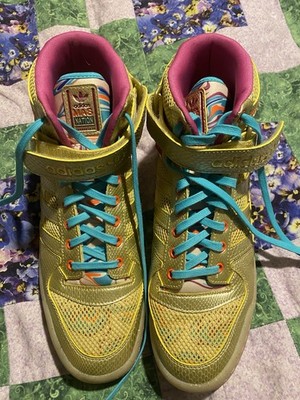 adidas Forum Mid Carnival 2024 Gold Metallic Mid Top Sneaker Men s size 10