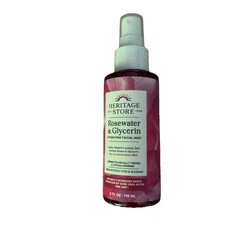 Heritage Store Rosewater & Glycerin Hydrating Facial Mist 4 oz New SEALED