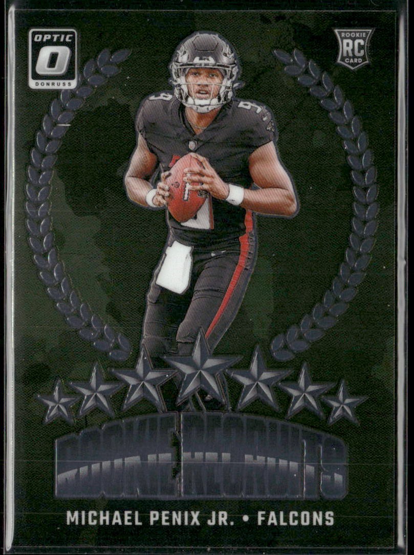 MICHAEL PENIX JR. 2024 DONRUSS OPTIC ROOKIE RECRUITS FALCONS RC