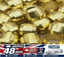 4mm Brass Olive Barrel Plumbing Compression Fitting Olives Water Pipe Gas 10Pcs