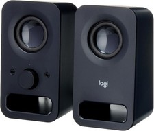 Logitech Z150 PC Speaker, Stereo Sound, 2 Speakers, 6 Watts Peak Power, 3.5Mm In