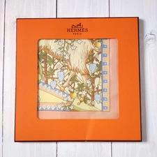 Hermes Scarf Carre 90 AXIS MUNDI Silk Square SeeDescription