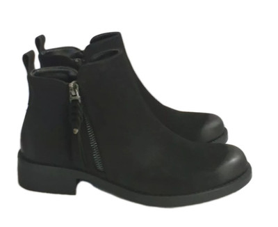 Anna Field Stiefeletten schwarz mit seitlichem Reißverschluss Damen Größe UK 4 EU 37 REF BRS
