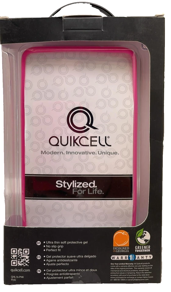 Capa protetora gel Quikcell Halo para LG Stylo 2 - Rosa - Imagem 2 de 4