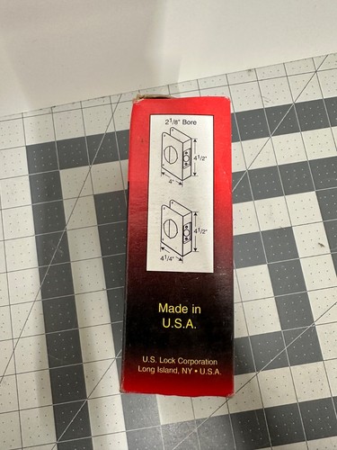 US Lock 2900 US29 81S Wrap Around Reinforcer 2-3/4 Backset 1-3/4 Door 2-1/8 Hole - Picture 4 of 5