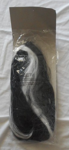 Womens Long Silver & Black Witch Wig 24" long ages 8+ - Picture 3 of 3