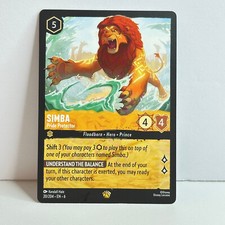 Simba - Pride Protector [Foil] #20 Prices | Lorcana Azurite Sea