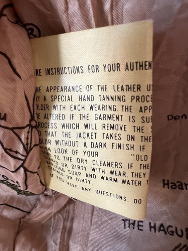 Avirex - Chaqueta de vuelo de cuero G-1 - Fuerza Aérea del Ejército de los Estados Unidos - Mapa - Años 80 - Grande - Imagen 10 de 17