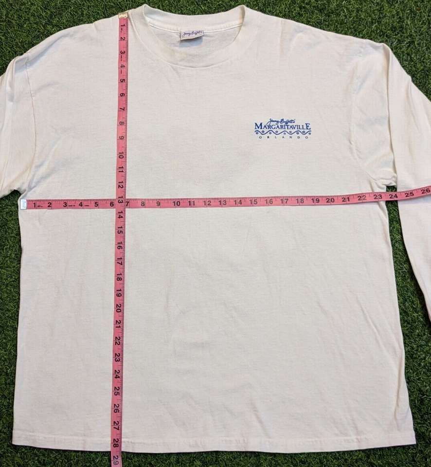 Jimmy Buffet Margaritaville Orlando Long Sleeve White Shirt Size XL eBay