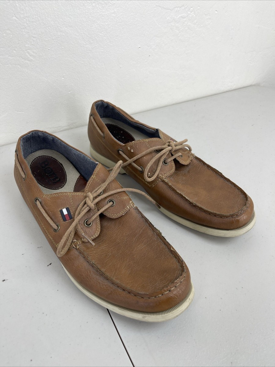 Born Boat Shoes Born Men's Ivan Nubuck Lace Up Casual Shoes Tan