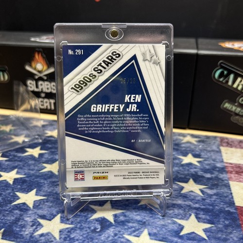 🔥2022 Panini Mosaico #291 Ken Griffey Jr. Estrellas Años 90 MOSAICO BLANCO /25🔥 - Imagen 2 de 3