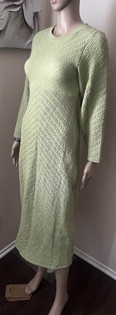 free people gabby seamless midi dress Free People Midi Sweater Dress Gabby Seamless Ivory Stretchy Winter Sz XS/S  New