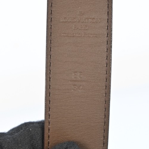 Authentic Louis Vuitton Damier Ceinture Carre Belt 85cm 34" M6803 P2560CS602 - Picture 10 of 14