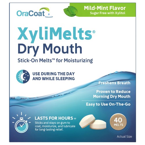 OraCoat 40 XYLI MELTS DRY MOUTH | MILD-MINT Stick-On FRESHENS BREATH Sugar-Free - 第 1/6 張圖片